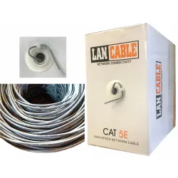 Kabel skrętka UTP CCA szara kat5e