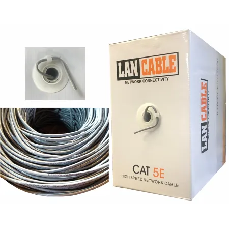 Kabel skrętka UTP CCA szara kat5e