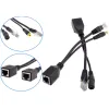 Adapter zasilania po skrętce POE czarny