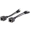 Adapter zasilania po skrętce POE czarny