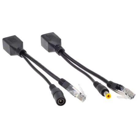 Adapter zasilania po skrętce POE czarny