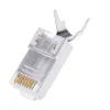 Wtyk RJ45 kat6 kat7 pass through ekran ext.
