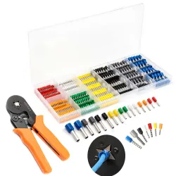 Zestaw zakończenia kabla izolowane + zaciskarka