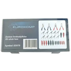 Zestaw krokodylków 28 sztuk box