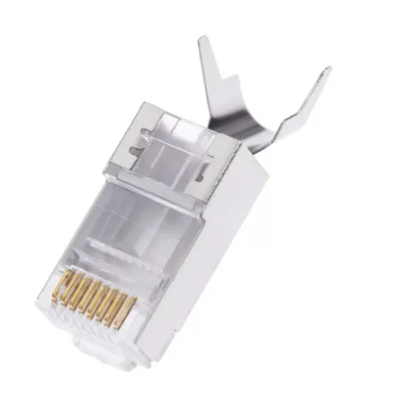 Wtyk RJ45 kat6 kat7 pass through ekran ext.