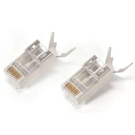 Wtyk RJ45 kat6 kat7 pass through ekran ext.