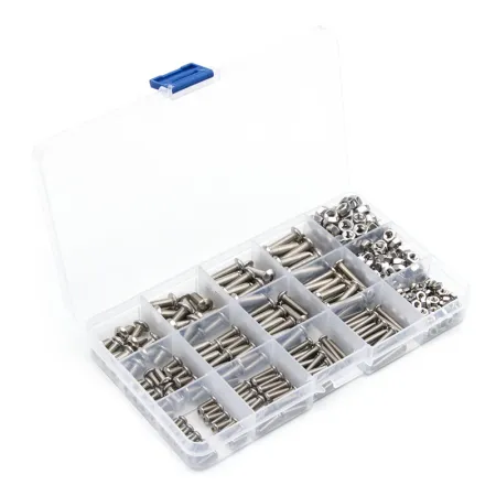 Zestaw 440 śrub Hex ze stali nierdzewnej