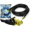 Patchcord RJ45 Kat6 UTP czarny 10m.