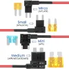 Adapter bezpiecznika samochodowego + bezpieczniki