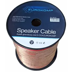 Kabel głośnikowy 2x2,5 CCA transparentny