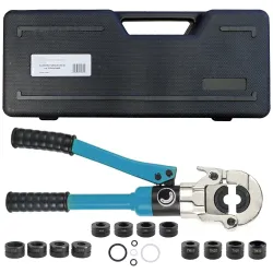 Zaciskarka hydrauliczna do rur 12 końcówek