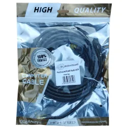 Patchcord RJ45 Kat6 UTP czarny 10m.