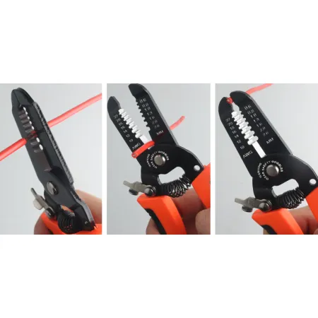 Szczypce do ściągania izolacji i zaciskania 7w1
