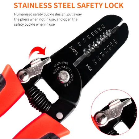 Szczypce do ściągania izolacji i zaciskania 7w1