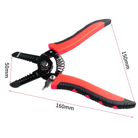 Szczypce do ściągania izolacji i zaciskania 7w1
