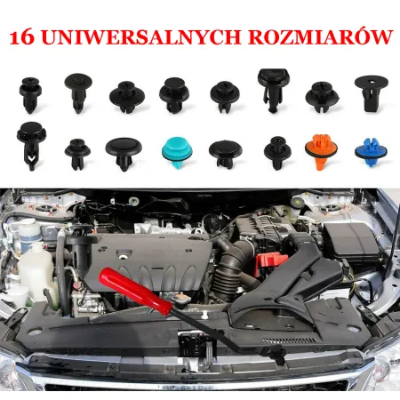 Zestaw spinek samochodowych 635 sztuk