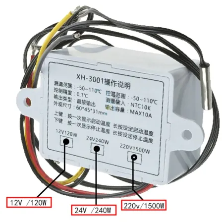 Termostat 230V XH-W3001