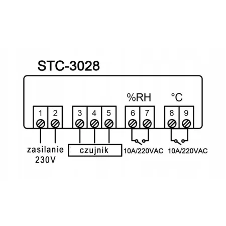 Termostat 230V STC-3028
