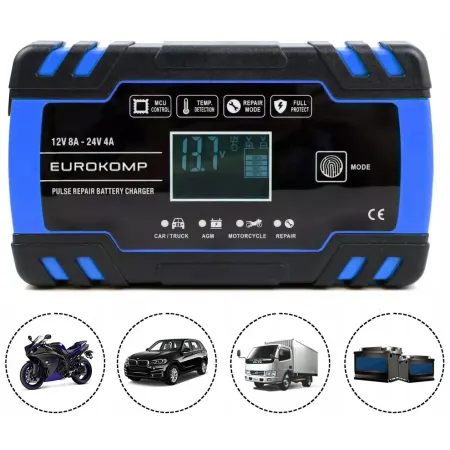 Prostownik automatyczny 12 V 8A-24V 4A