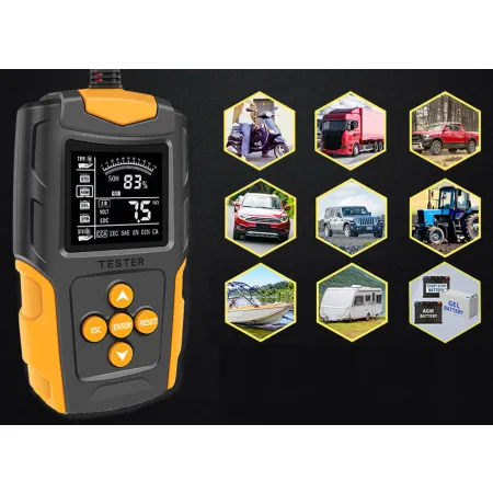 Cyfrowy tester akumulatorów 12/24V