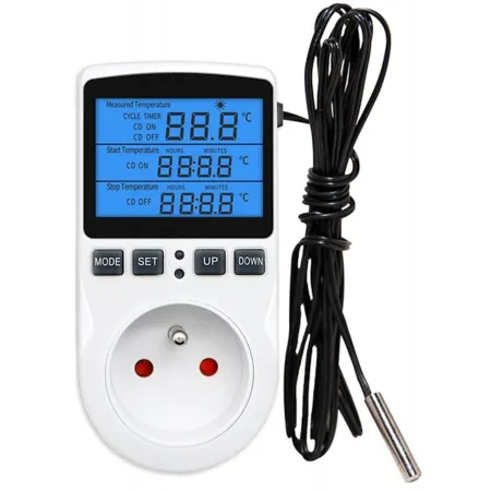 Termostat z gniazdem 230V