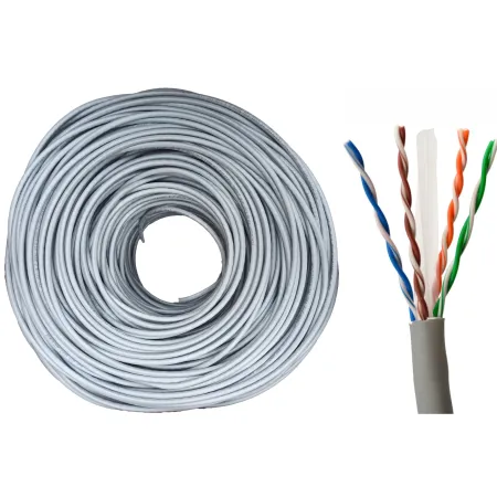 Kabel skrętka UTP CCA szara kat6