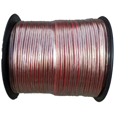 Kabel głośnikowy 2x0,5 CCA transparentny