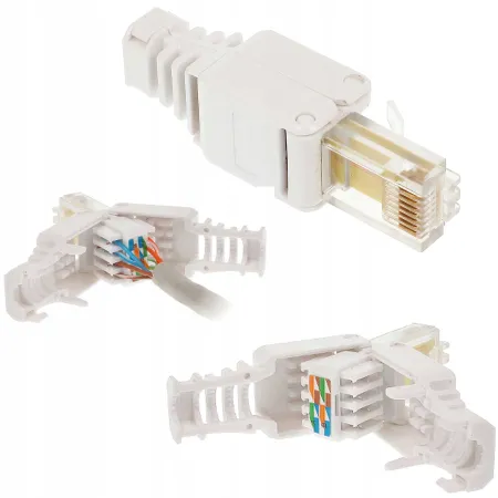 Wtyk RJ45 8P8C kat6 beznarzędziowy