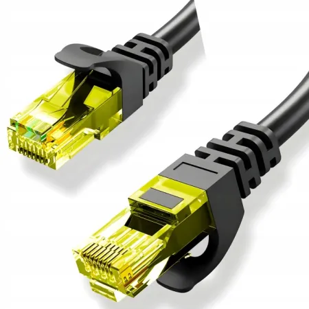 Patchcord RJ45 Kat6 UTP czarny 1,5 m.
