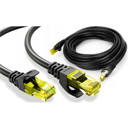Patchcord RJ45 Kat6 UTP czarny 5m.