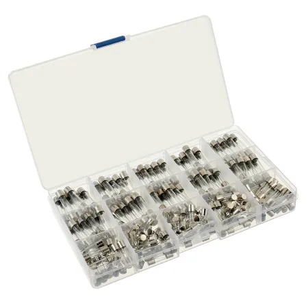 Zestaw 200 bezpieczników 20mm 30mm 250V 0.1A–20A