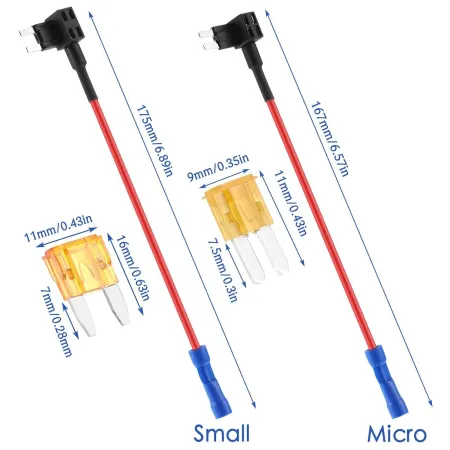Adapter bezpiecznika samochodowego + bezpieczniki